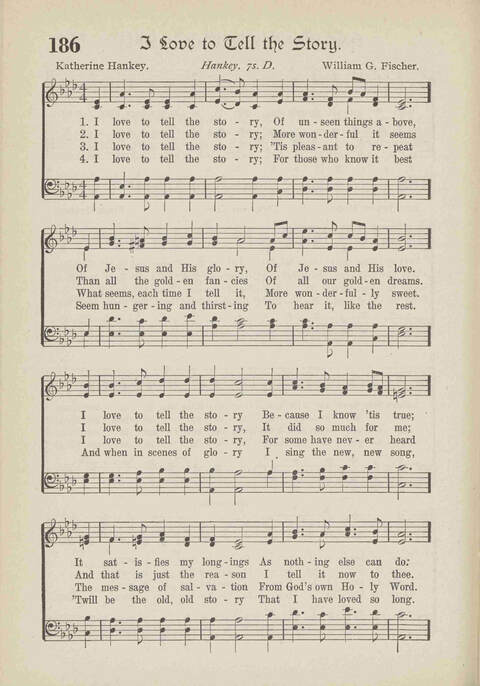 The Excell Hymnal: for the church and Sunday school page 186