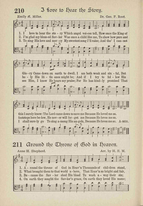 The Excell Hymnal: for the church and Sunday school page 210
