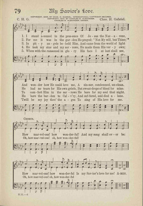 The Excell Hymnal: for the church and Sunday school page 79