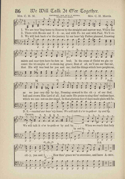 The Excell Hymnal: for the church and Sunday school page 86