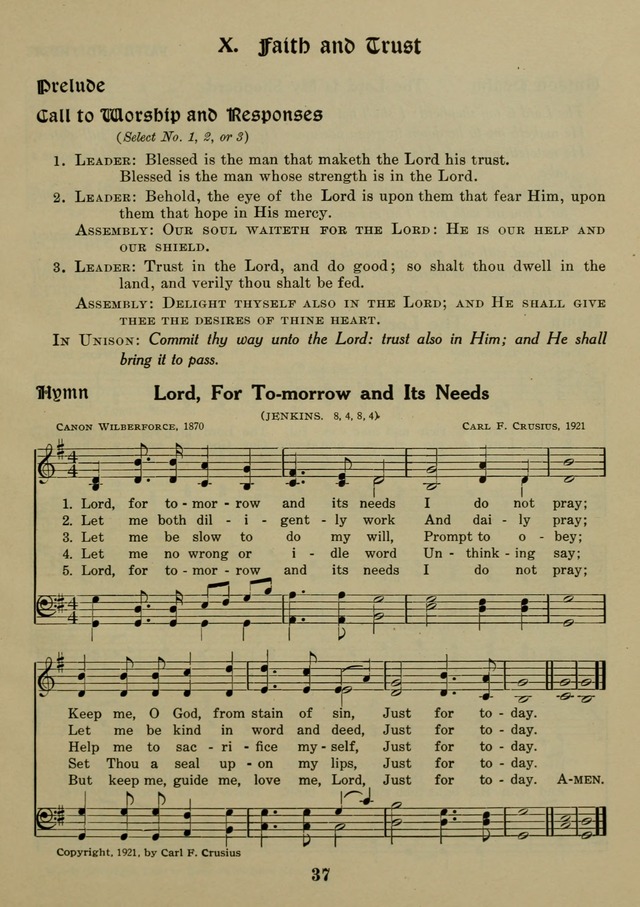 Elmhurst Hymnal: and orders of worship for the Sunday school, young people