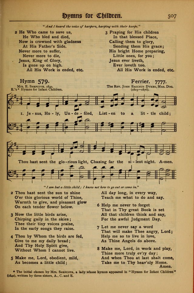 The Evangelical Hymnal with Tunes page 511