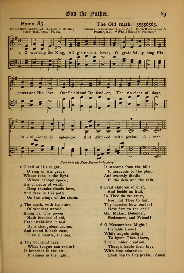 The Evangelical Hymnal with Tunes page 71