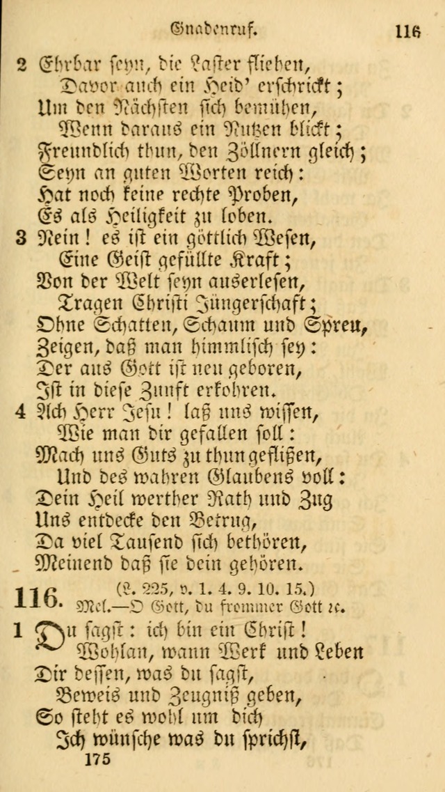 Evangelische Lieder-Sammlung: genommen aus der Liedersammlung und dem Gemeinschaftlichen Gesangbuch in den evanglischen Gemeinen page 175