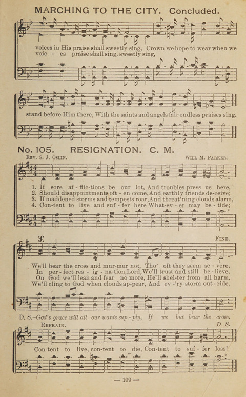 The Eureka Star: An Excellent Collection of Sacred Songs suitable for all Christian Work and Worship page 109