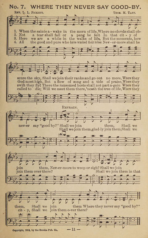 The Eureka Star: An Excellent Collection of Sacred Songs suitable for all Christian Work and Worship page 11