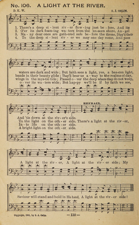 The Eureka Star: An Excellent Collection of Sacred Songs suitable for all Christian Work and Worship page 110