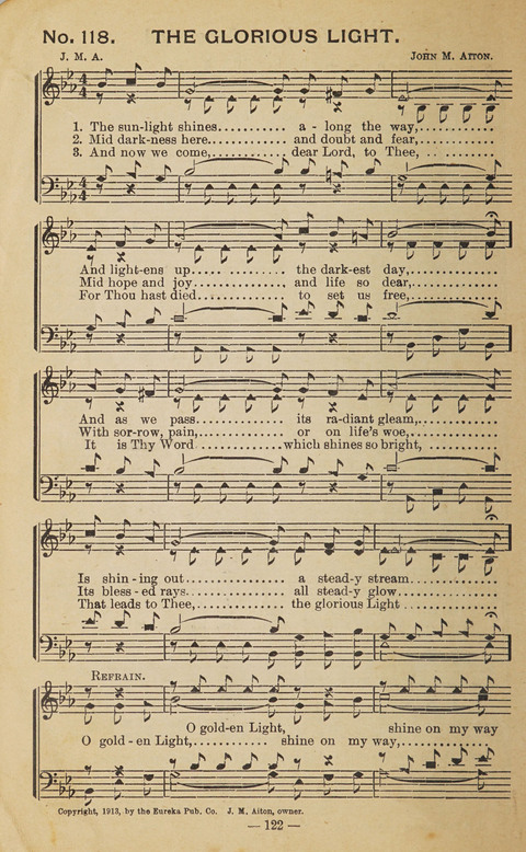 The Eureka Star: An Excellent Collection of Sacred Songs suitable for all Christian Work and Worship page 122