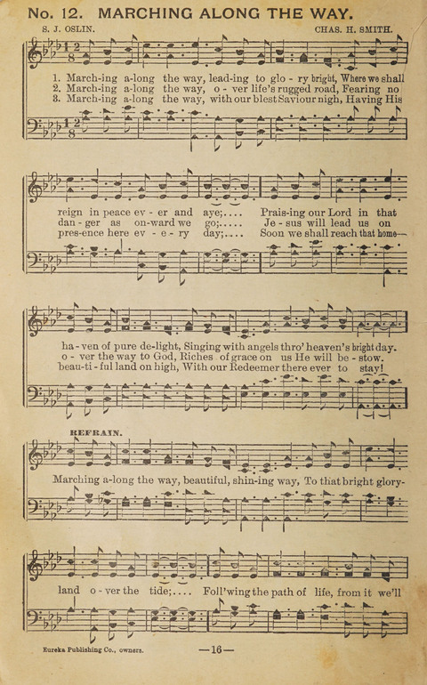 The Eureka Star: An Excellent Collection of Sacred Songs suitable for all Christian Work and Worship page 16