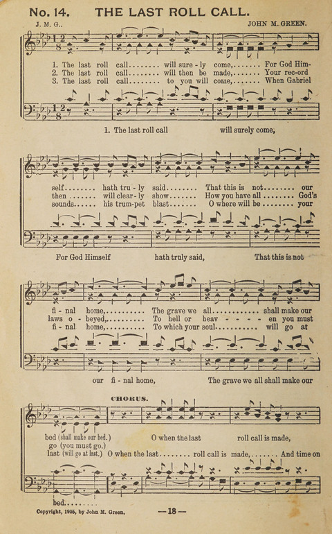The Eureka Star: An Excellent Collection of Sacred Songs suitable for all Christian Work and Worship page 18