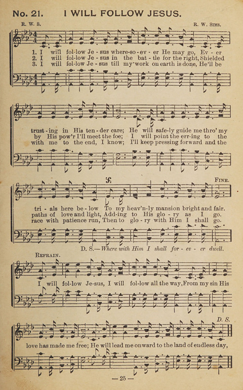 The Eureka Star: An Excellent Collection of Sacred Songs suitable for all Christian Work and Worship page 25