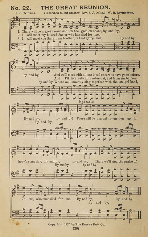 The Eureka Star: An Excellent Collection of Sacred Songs suitable for all Christian Work and Worship page 26