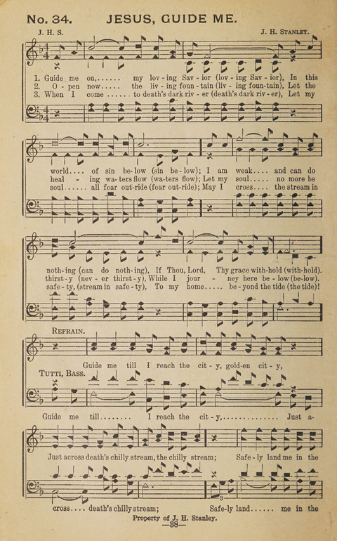 The Eureka Star: An Excellent Collection of Sacred Songs suitable for all Christian Work and Worship page 38