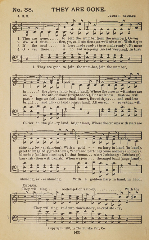 The Eureka Star: An Excellent Collection of Sacred Songs suitable for all Christian Work and Worship page 42