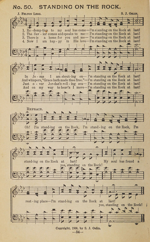 The Eureka Star: An Excellent Collection of Sacred Songs suitable for all Christian Work and Worship page 54