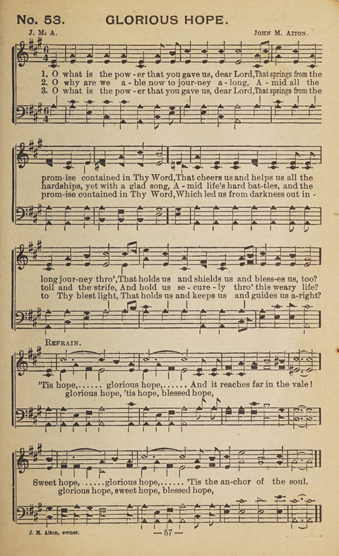 The Eureka Star: An Excellent Collection of Sacred Songs suitable for all Christian Work and Worship page 57