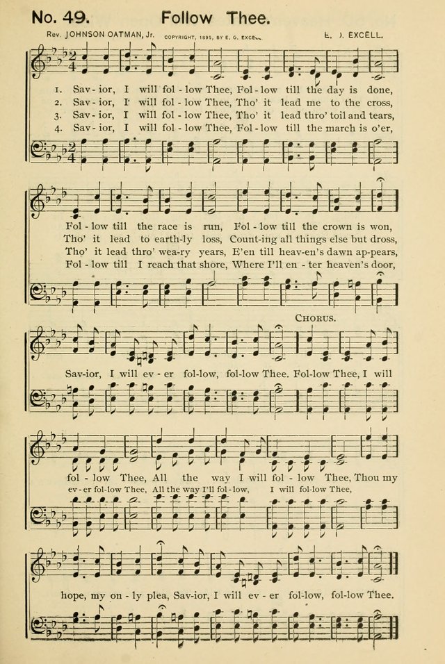 Excellent Songs: for the Church and Sunday School page 49