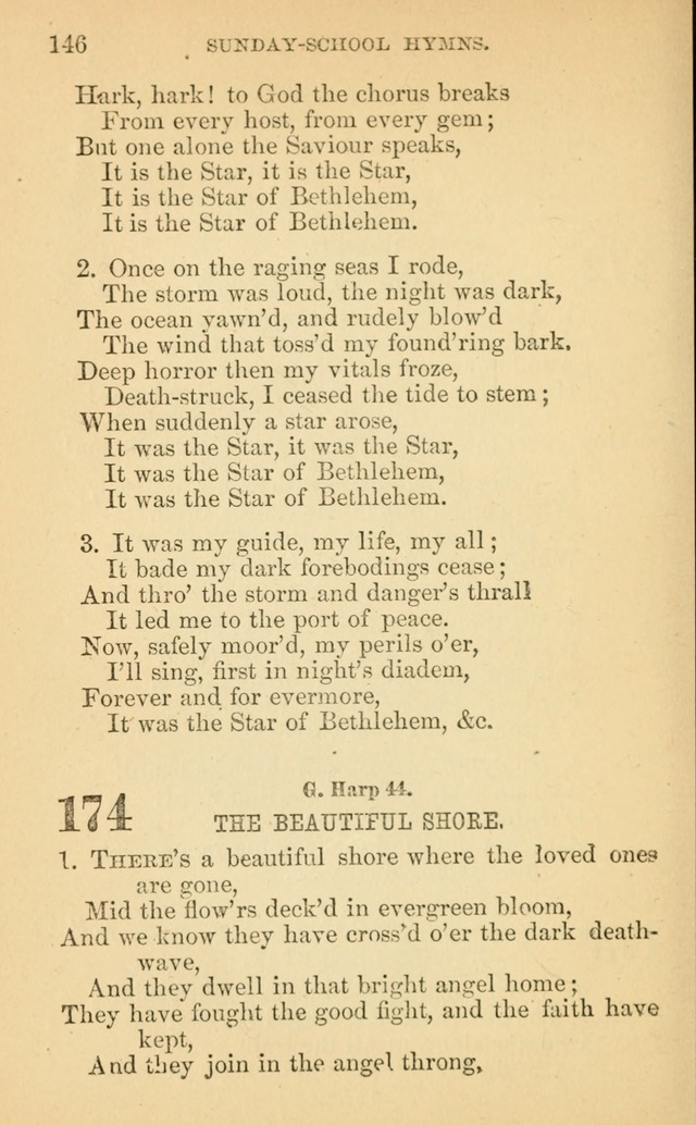 The Eclectic Sabbath School Hymn Book page 146