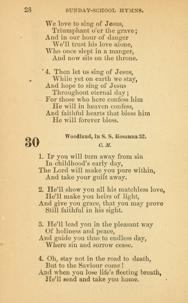 The Eclectic Sabbath School Hymn Book page 28