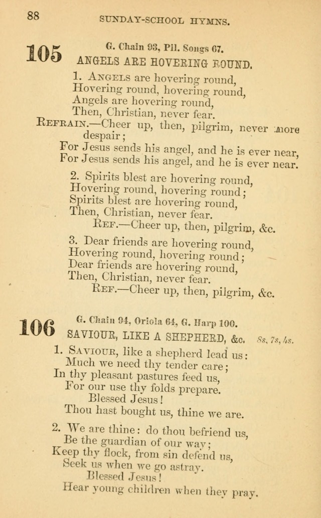 The Eclectic Sabbath School Hymn Book page 88