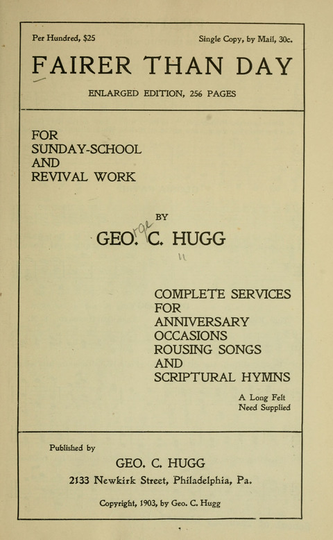 Fairer than Day (Enlarged Edition) page 1