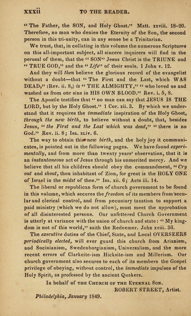 The Faith and Doctrines of the Church of the Eternal Son: intended as a church book for the church of the Eternal Sons generally... to which is added a number of select hymns adapted to the worship... page 12