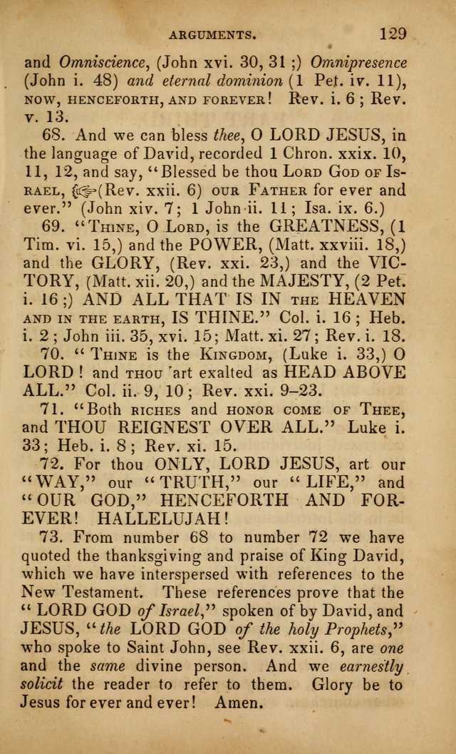 The Faith and Doctrines of the Church of the Eternal Son: intended as a church book for the church of the Eternal Sons generally... to which is added a number of select hymns adapted to the worship... page 129