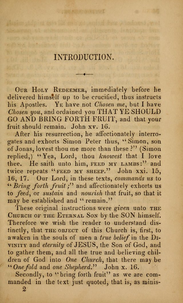 The Faith and Doctrines of the Church of the Eternal Son: intended as a church book for the church of the Eternal Sons generally... to which is added a number of select hymns adapted to the worship... page 13
