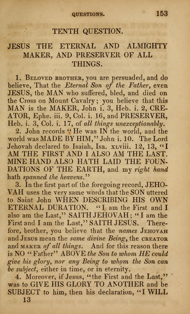 The Faith and Doctrines of the Church of the Eternal Son: intended as a church book for the church of the Eternal Sons generally... to which is added a number of select hymns adapted to the worship... page 153