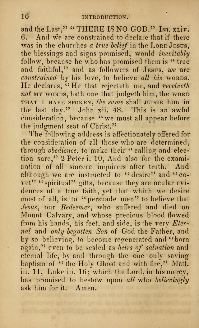 The Faith and Doctrines of the Church of the Eternal Son: intended as a church book for the church of the Eternal Sons generally... to which is added a number of select hymns adapted to the worship... page 16