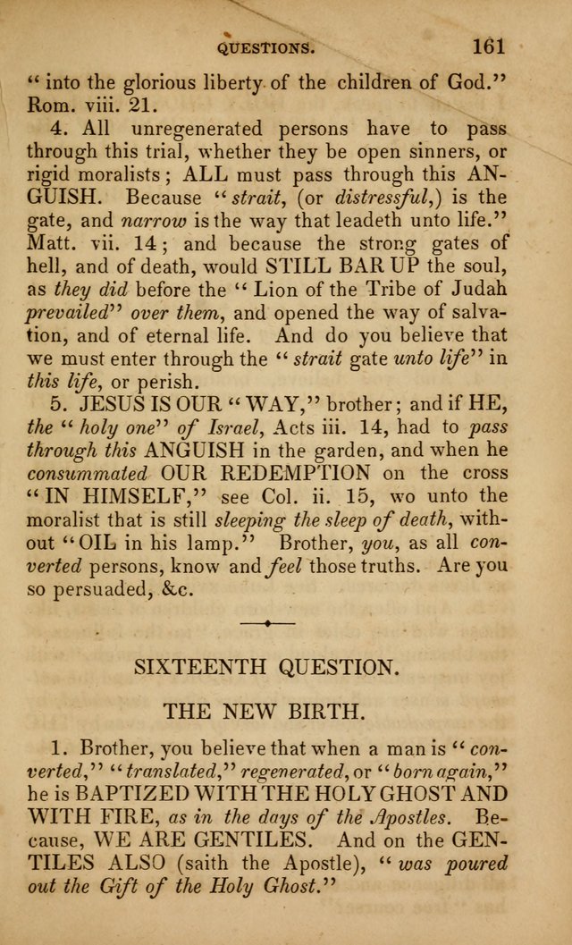The Faith and Doctrines of the Church of the Eternal Son: intended as a church book for the church of the Eternal Sons generally... to which is added a number of select hymns adapted to the worship... page 161
