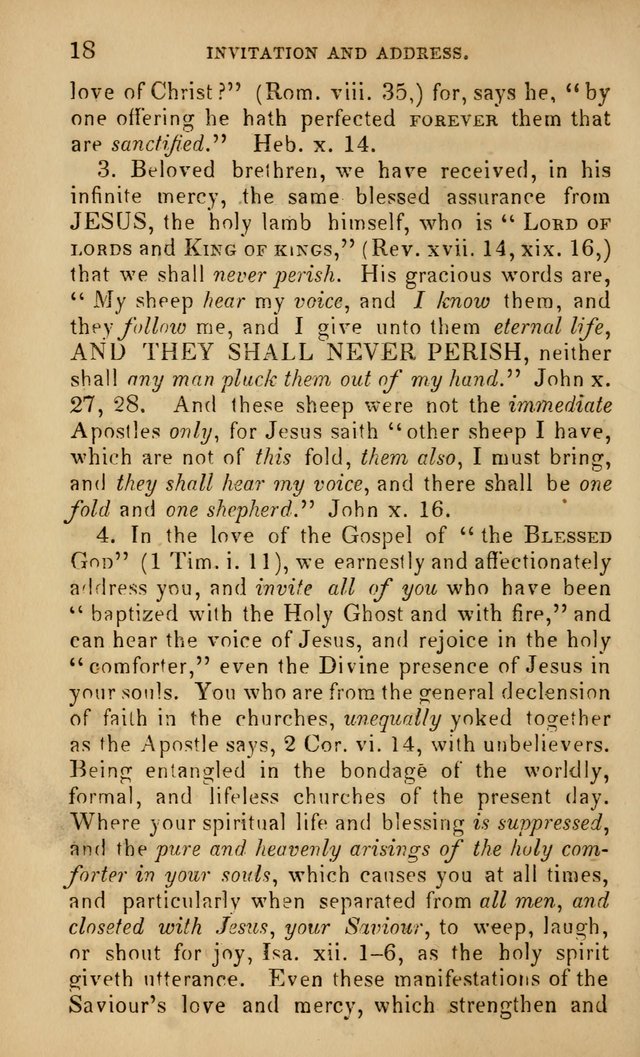 The Faith and Doctrines of the Church of the Eternal Son: intended as a church book for the church of the Eternal Sons generally... to which is added a number of select hymns adapted to the worship... page 18