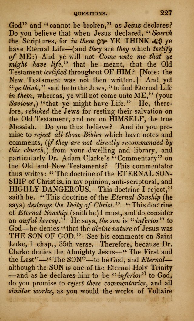 The Faith and Doctrines of the Church of the Eternal Son: intended as a church book for the church of the Eternal Sons generally... to which is added a number of select hymns adapted to the worship... page 227