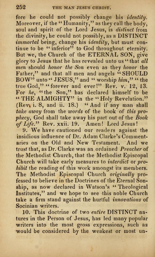 The Faith and Doctrines of the Church of the Eternal Son: intended as a church book for the church of the Eternal Sons generally... to which is added a number of select hymns adapted to the worship... page 252