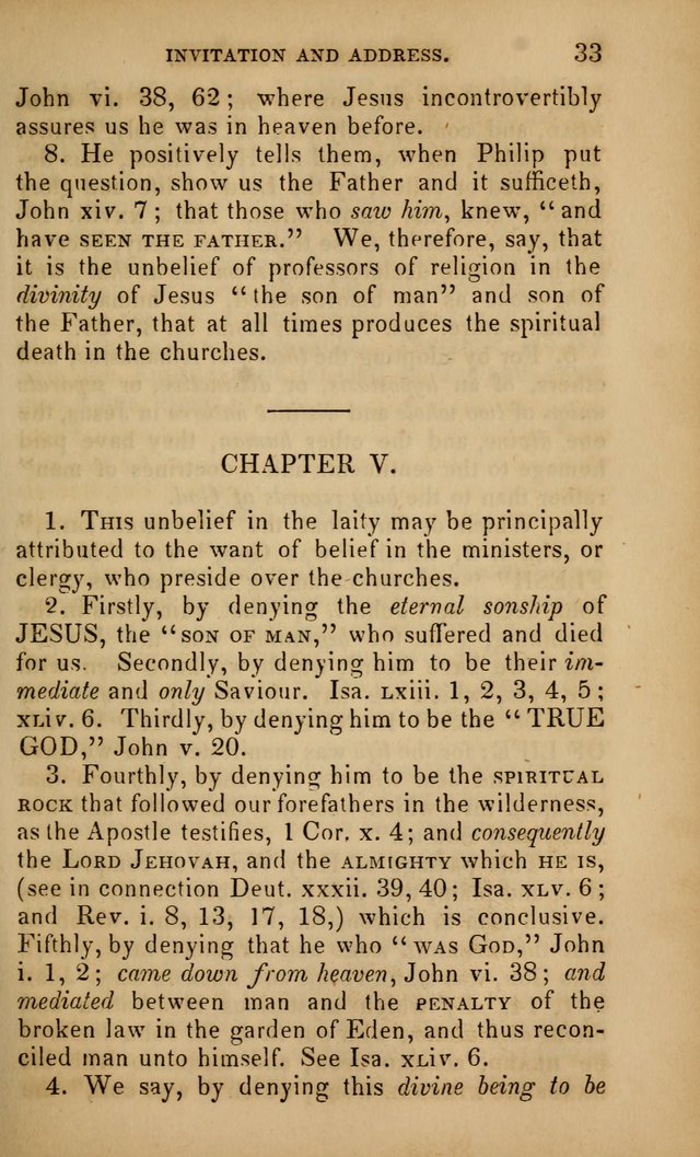 The Faith and Doctrines of the Church of the Eternal Son: intended as a church book for the church of the Eternal Sons generally... to which is added a number of select hymns adapted to the worship... page 33
