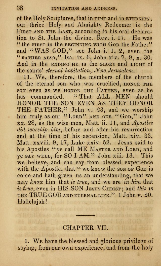 The Faith and Doctrines of the Church of the Eternal Son: intended as a church book for the church of the Eternal Sons generally... to which is added a number of select hymns adapted to the worship... page 38