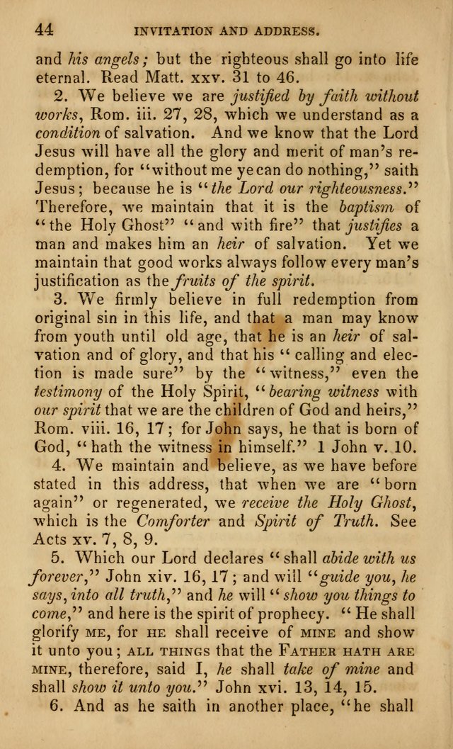 The Faith and Doctrines of the Church of the Eternal Son: intended as a church book for the church of the Eternal Sons generally... to which is added a number of select hymns adapted to the worship... page 44