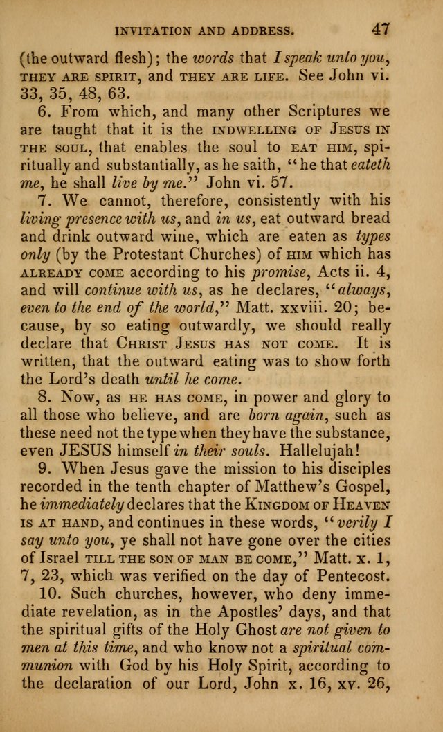The Faith and Doctrines of the Church of the Eternal Son: intended as a church book for the church of the Eternal Sons generally... to which is added a number of select hymns adapted to the worship... page 47