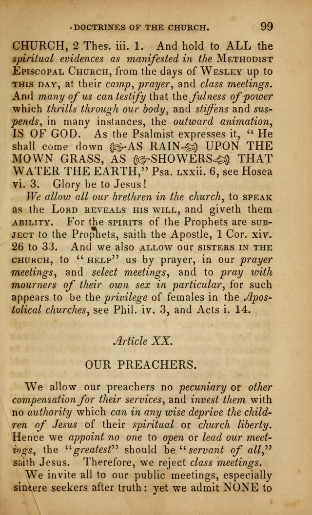 The Faith and Doctrines of the Church of the Eternal Son: intended as a church book for the church of the Eternal Sons generally... to which is added a number of select hymns adapted to the worship... page 99