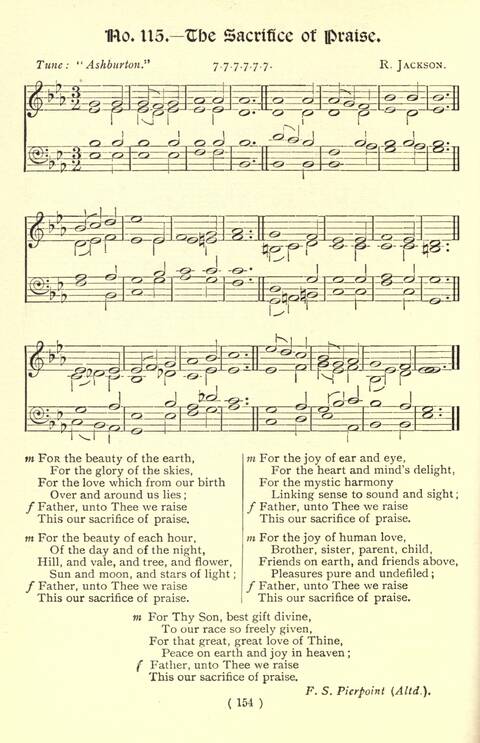 The Fellowship Hymn Book page 154