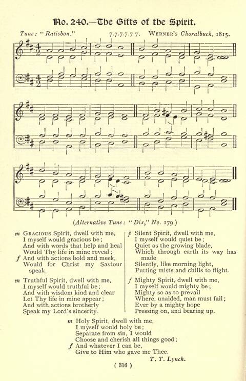 The Fellowship Hymn Book page 316
