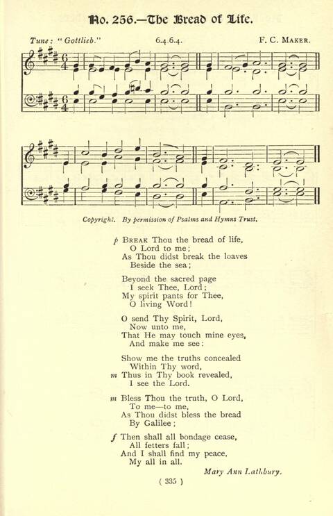 The Fellowship Hymn Book page 335