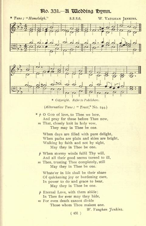 The Fellowship Hymn Book page 431