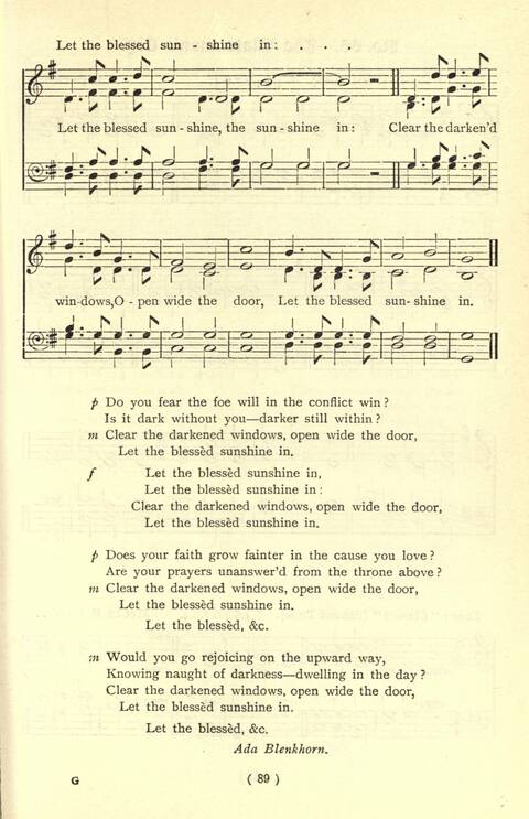 The Fellowship Hymn Book page 89