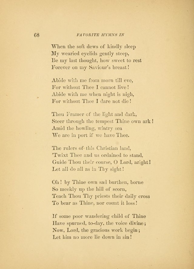 Favorite Hymns: in their original form page 68