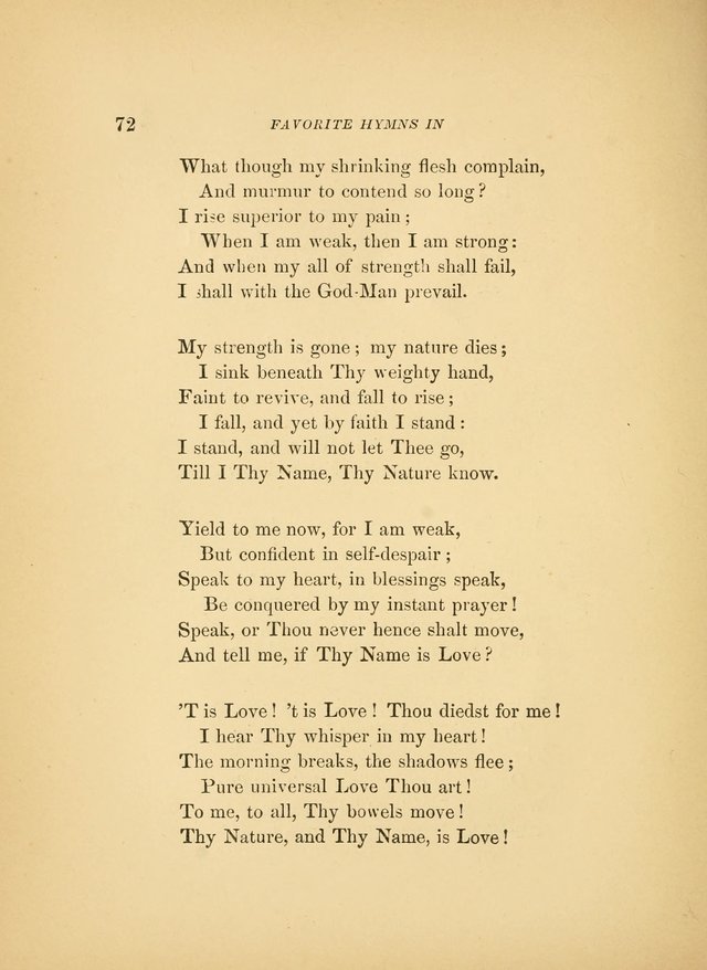 Favorite Hymns: in their original form page 72
