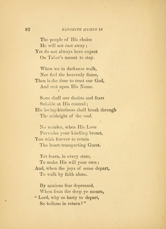 Favorite Hymns: in their original form page 82