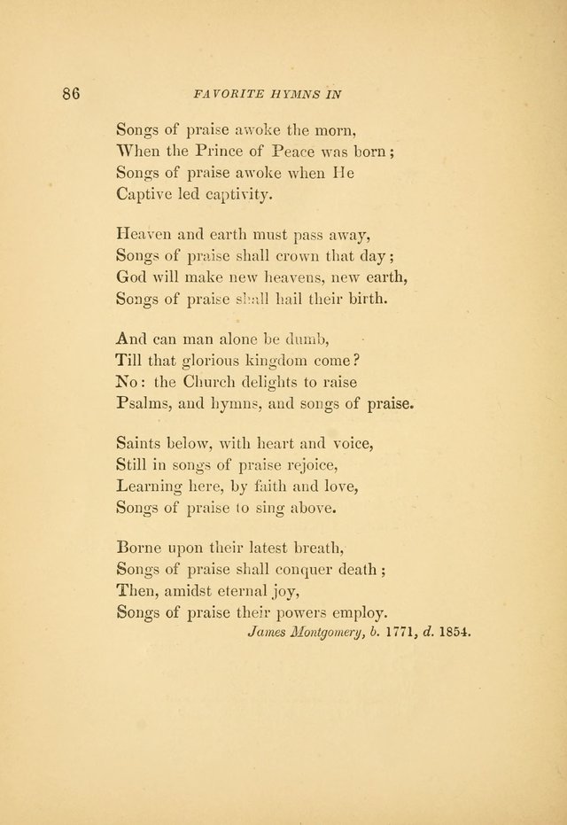 Favorite Hymns: in their original form page 86