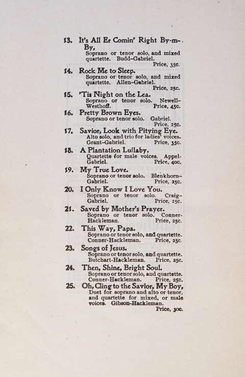 Favorite Solos: a compilation of solos, duets, trios and quartets page 306
