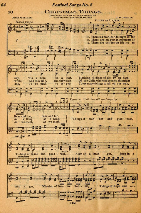 The Festival Song Budget, Christmas page 58